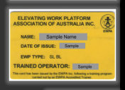 Elevating Platform Licence