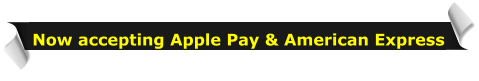 Now accepting Apple Pay & American Express