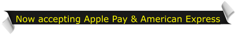 Now accepting Apple Pay & American Express